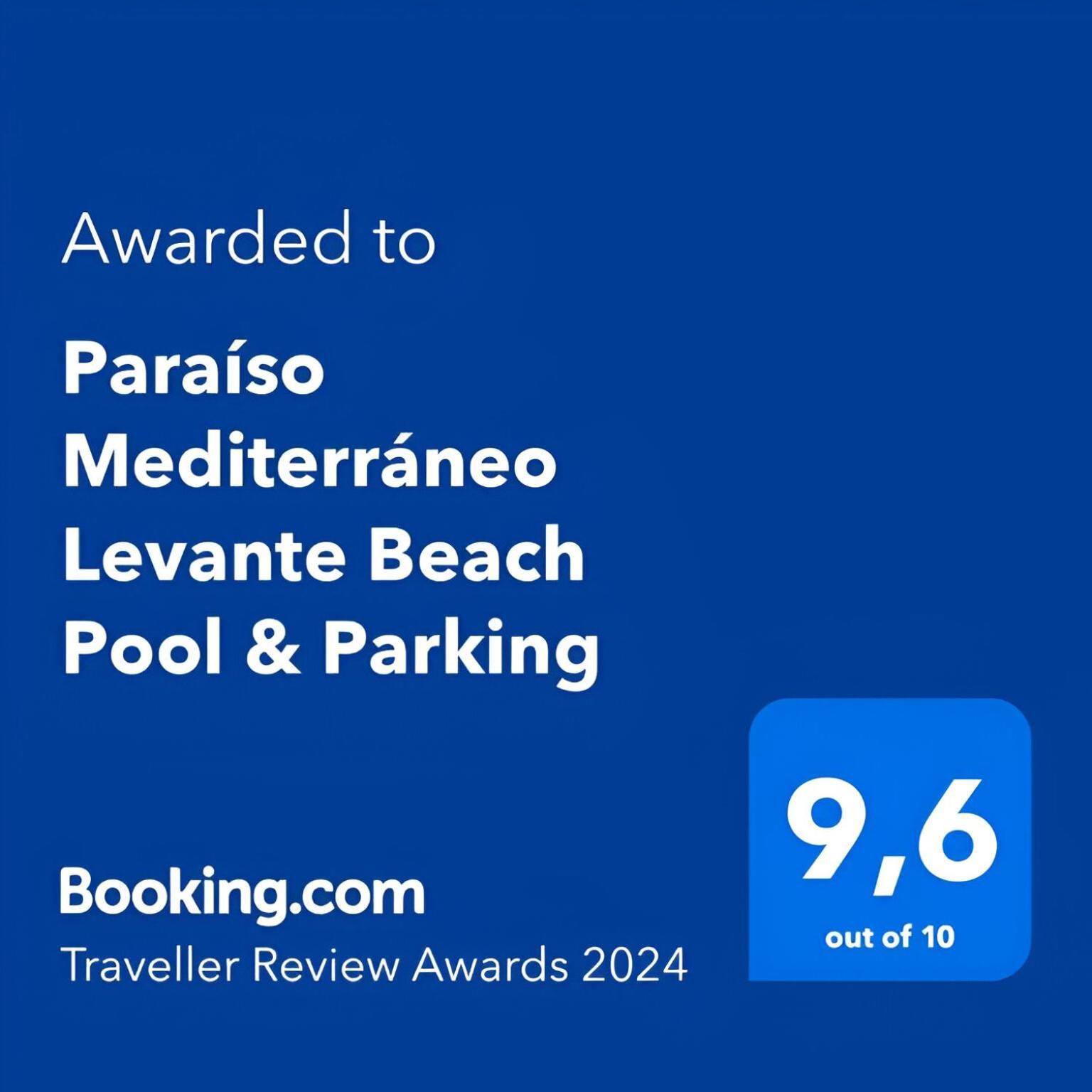 Paraiso Mediterraneo Levante Beach Pool & Parking Benidorm Exterior photo